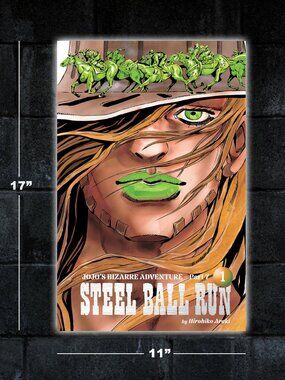 Jojo's Bizarre Adventure Steel Ball Run 1 manga poster - 11x17 wall art print